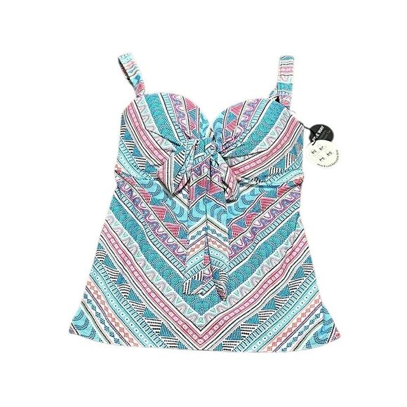 Coco Reef 5 Way Convertible Tankini Swim Top, Size 32/34D, NWT - Picture 1 of 16